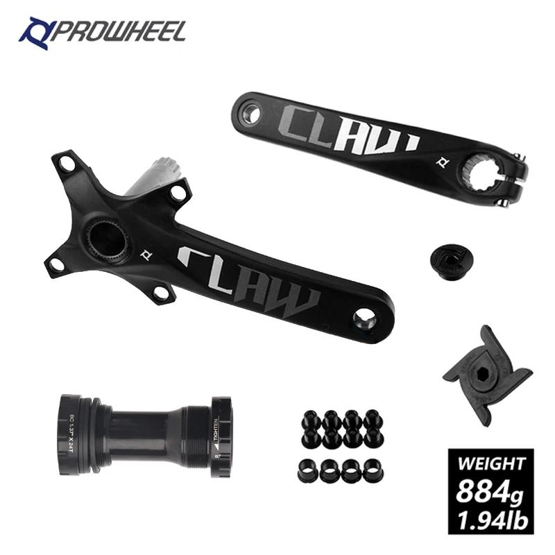 PROWHEEL-Pédalier double manivelle intégré pour vélo, bras de manivelle Hollowtech, bielles VTT, 104