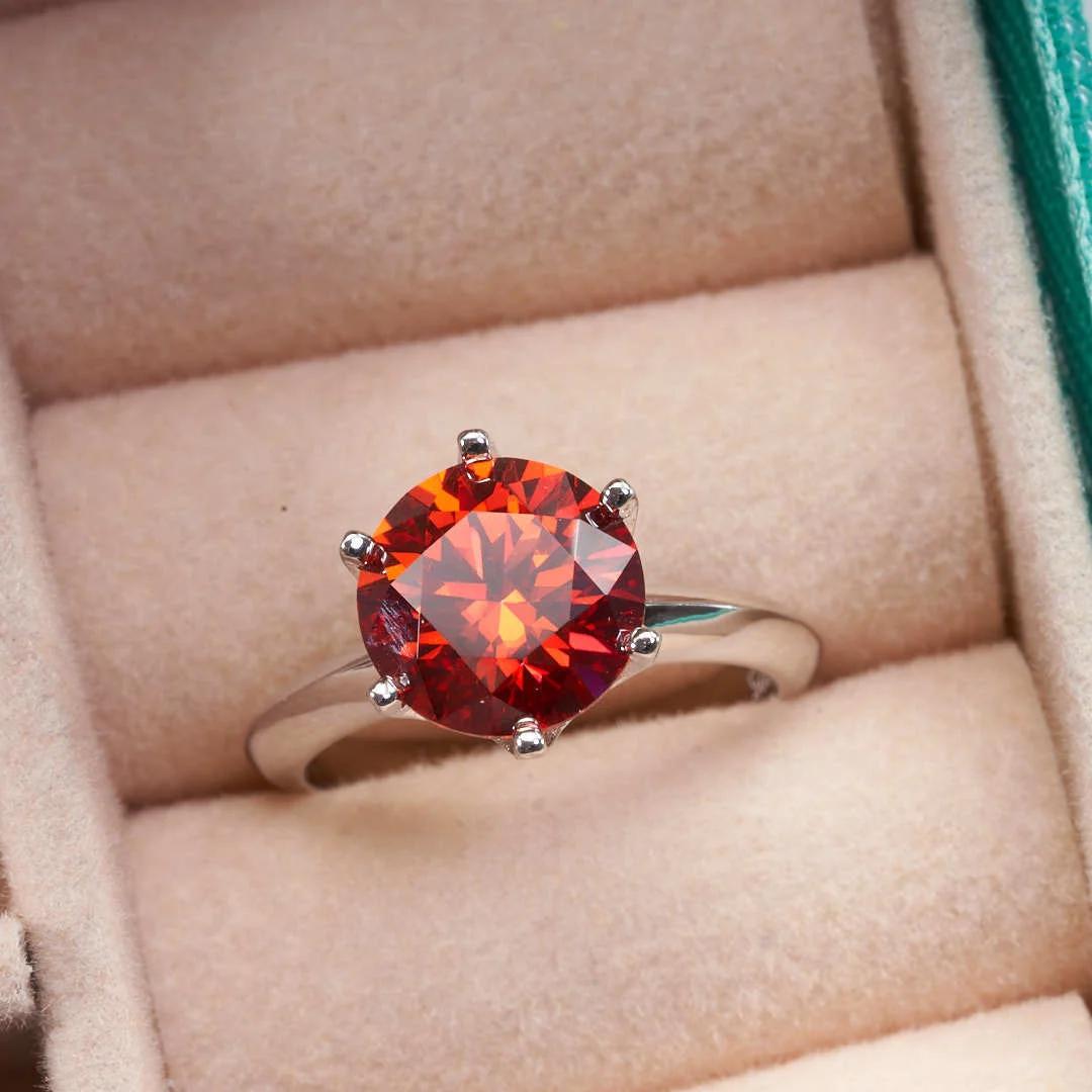 Bague Moissanite certifiée GRA VVS1, bague Solitaire en diamant de laboratoire pour femmes, promesse