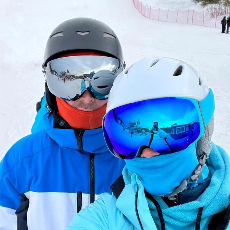 PHMAX-Lunettes de ski anti-buée avec lentille magnétique pour hommes et femmes, lunettes de sport de