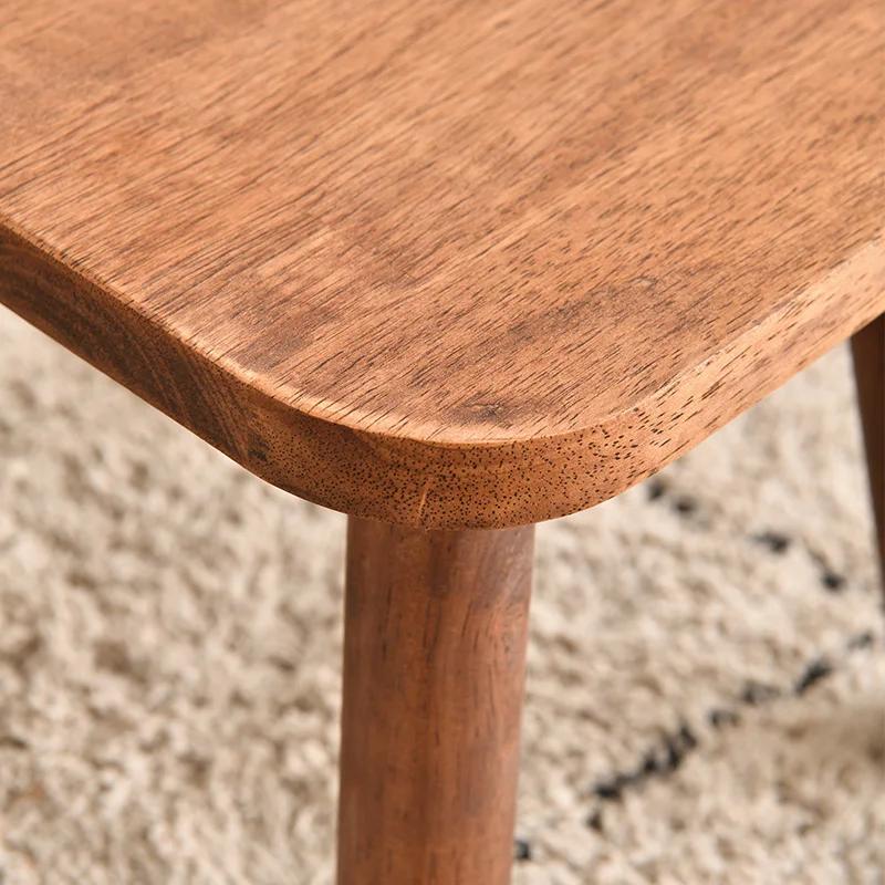 Tabouret Proxy de Alicante en Bois Massif, Petit Tabouret de Document de Brochure pour le Salon, l'E