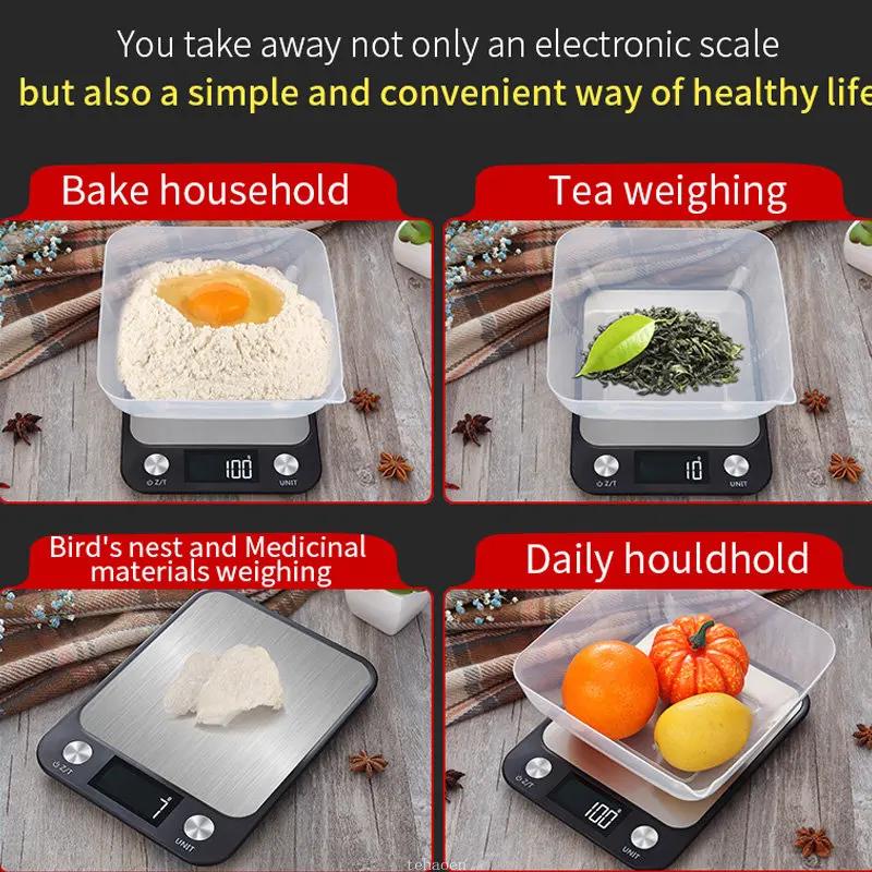Balance de cuisine 15Kg/1g, Balance des aliments et du café, balances numériques électroniques intel