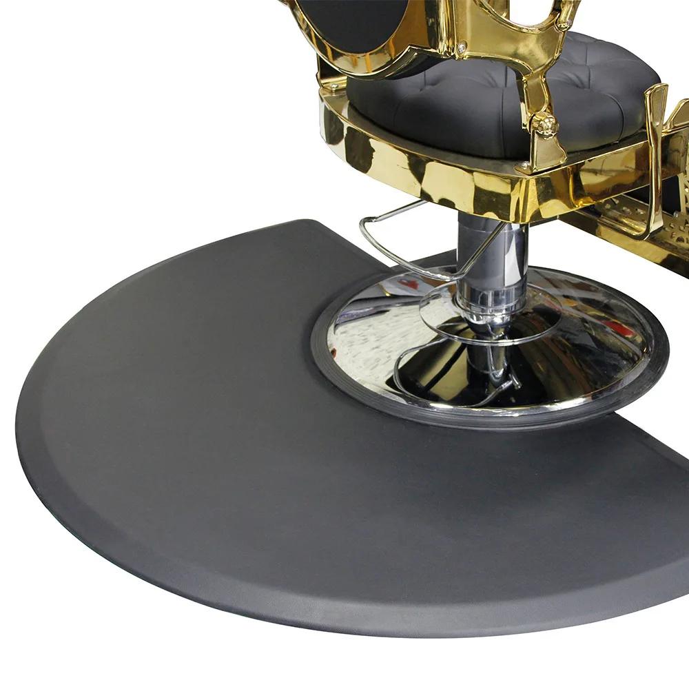 Polymères de chaise de barbier pour coiffeur, tapis anti-alde, coussin de sol en caoutchouc, taboure
