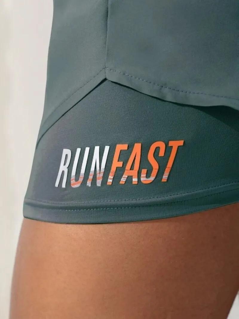 Short de Yoga taille haute pour femmes, avec contrôle de proximité élastique, short de course, faux 