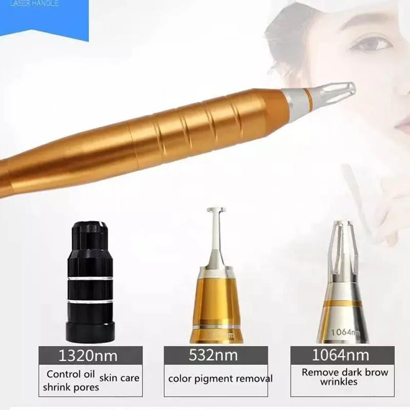 Yag laser poignée détatouage picoseconde sourcil pièce à main 1064 532 755 Q commuté nd dpl IPL opt 