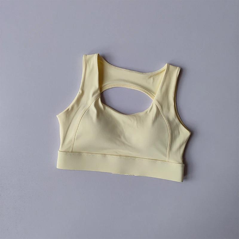 Beau dos sous-vêtements de sport résistant aux chocs course Anti-affaissement Yoga soutien-gorge hau