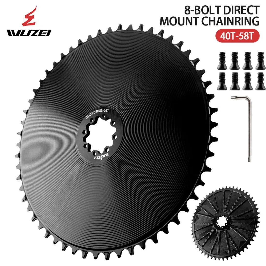 WUZEI plateau de vélo de route 8 boulons roue à chaîne large étroite vélo 40 42 44 46 48 50 52 54 56