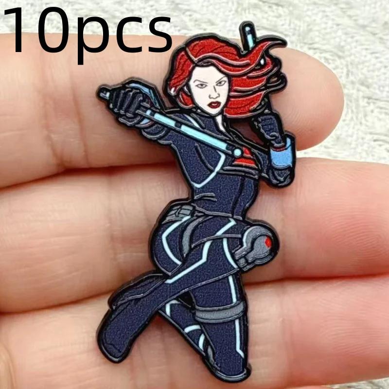10 Pièces Broches Créatives en Alliage à l'effigie de Personnages de Dessins Animés pour Accessoires