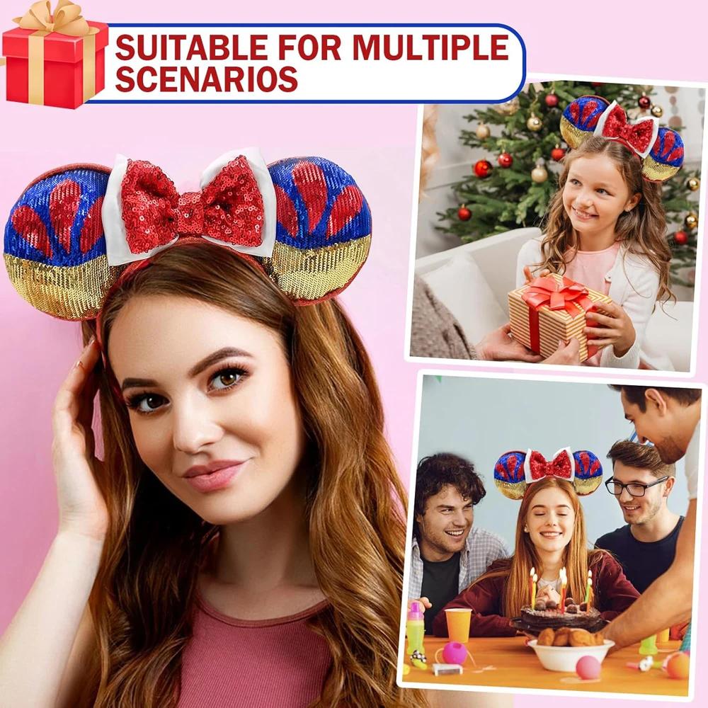 Bandeau oreilles de Mickey Mouse, vêtements de fête de noël et d'halloween, princesse Cosplay, acces