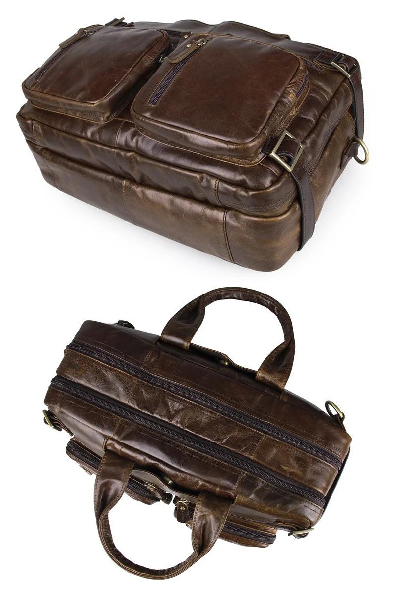 Sac messager en cuir véritable de haute qualité pour hommes, sac à bandoulière, mallette d'affaires,