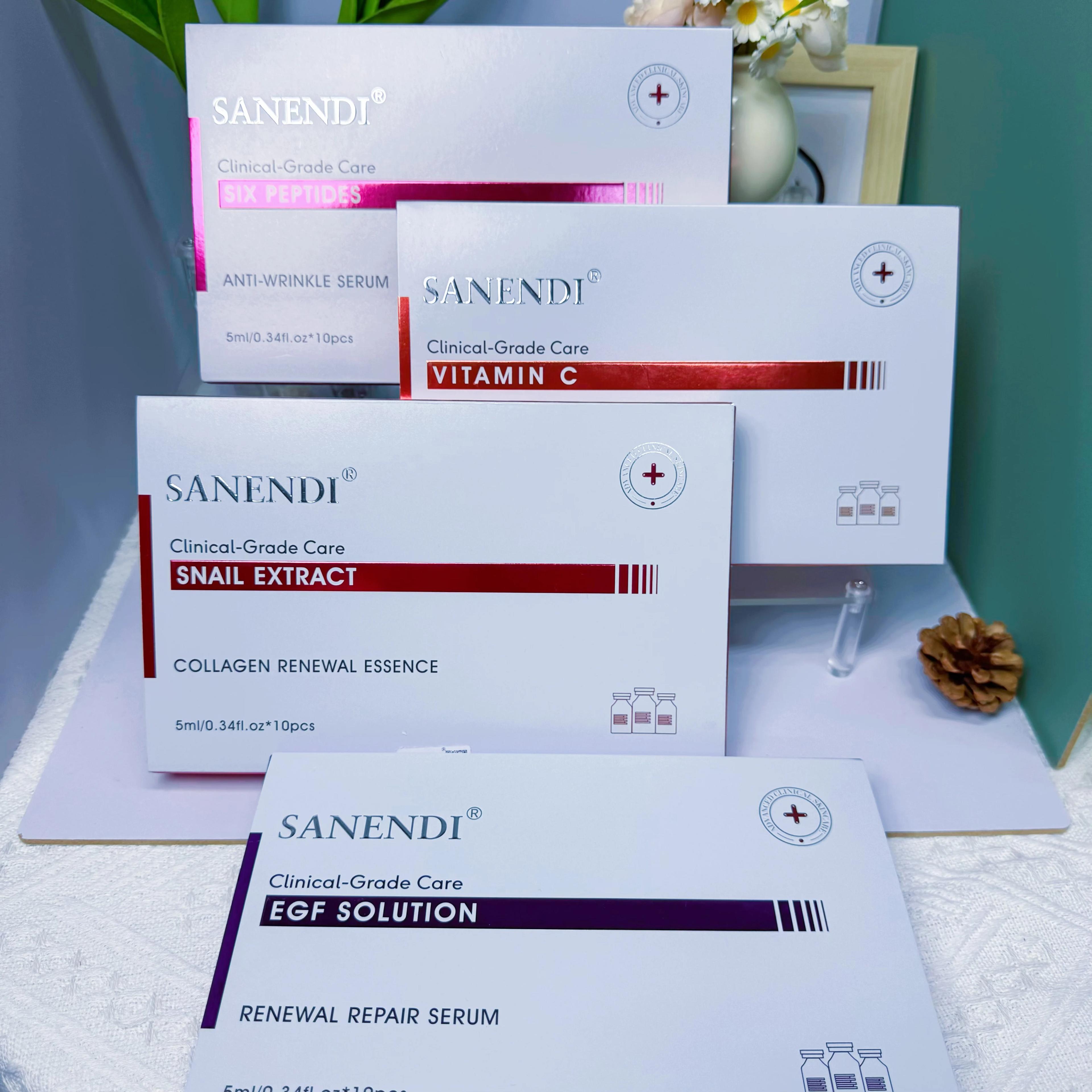 Ensemble d'essence de salon de soins du visage AQUA coréen de soin de la peau-acide hyaluronique et 
