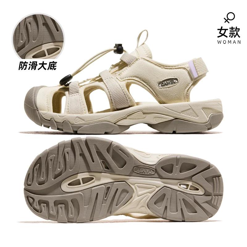 GOLDEN CAMEL-Chaussures Baotou pour femmes, sandales d'extérieur, non ald, résistantes à l'usure, dé