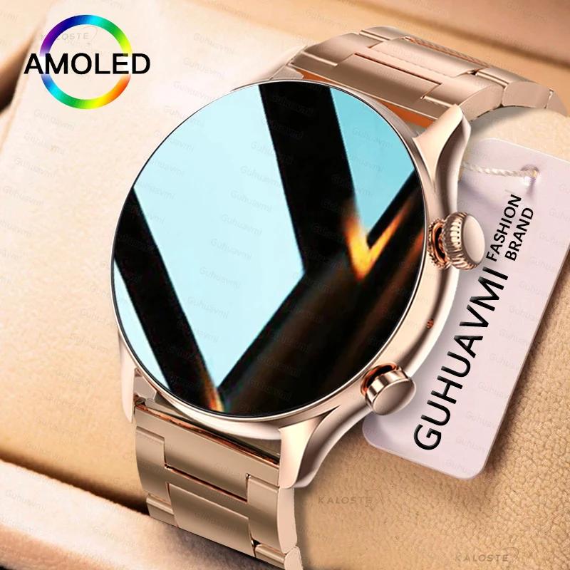 Nouvelle montre intelligente 2026 pour femmes, écran AMOLED HD, affichage permanent, appel Bluetooth