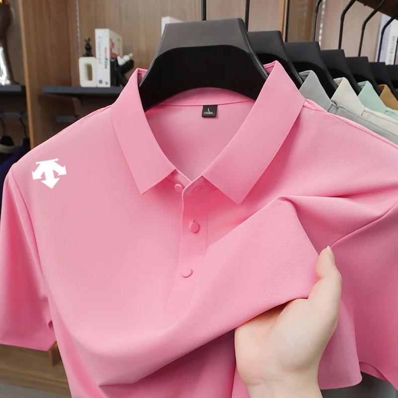 Nouveau Polo Urbain de Luxe pour Homme – T-shirt à Revers Imprimé à Manches Courtes – Idéal pour le 