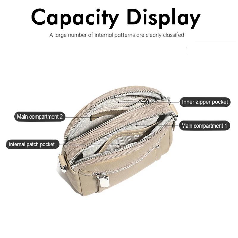 2025 nouvelles dames mode polyvalent Mini sac Mobile filles en cuir véritable porte-monnaie femmes d