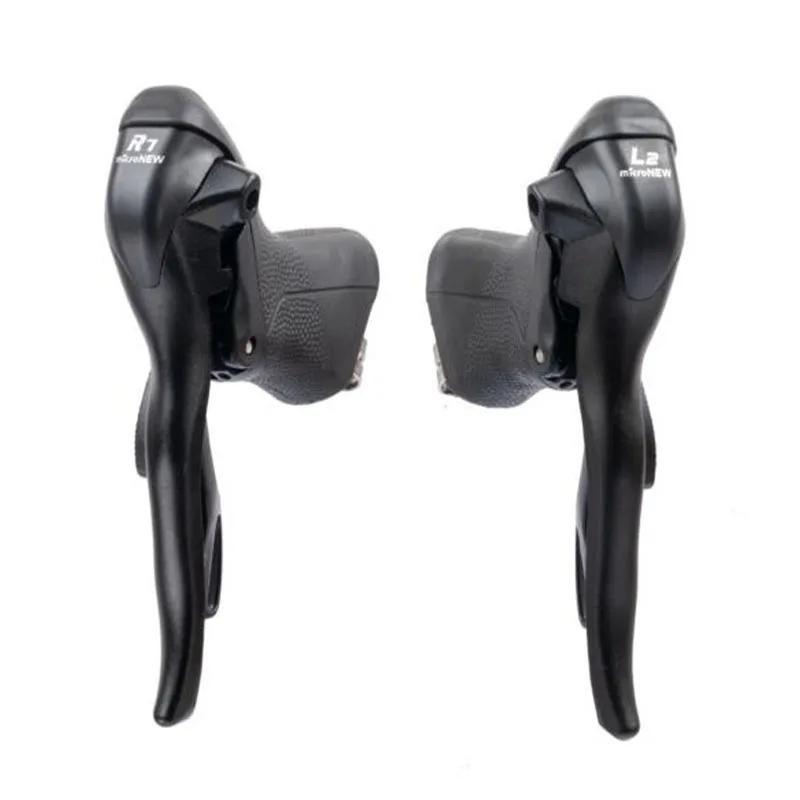 Micronew manettes de vitesse de vélo de route 2x7 2x8 2x9 2x10 2x11 vitesses manette de vitesse de f