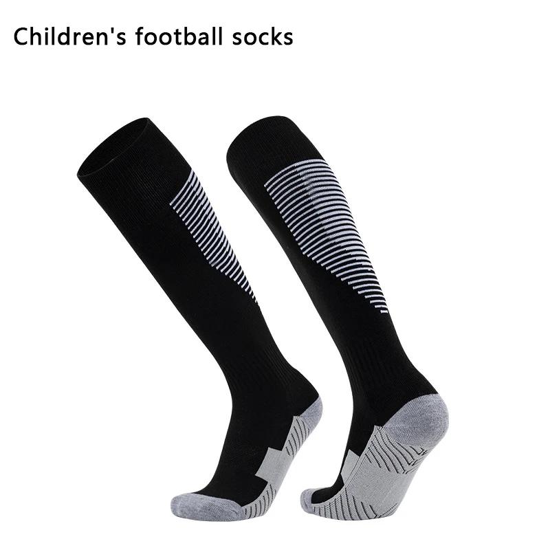 Chaussettes de football professionnelles pour enfants - Chaussettes de football antidérapantes et ré