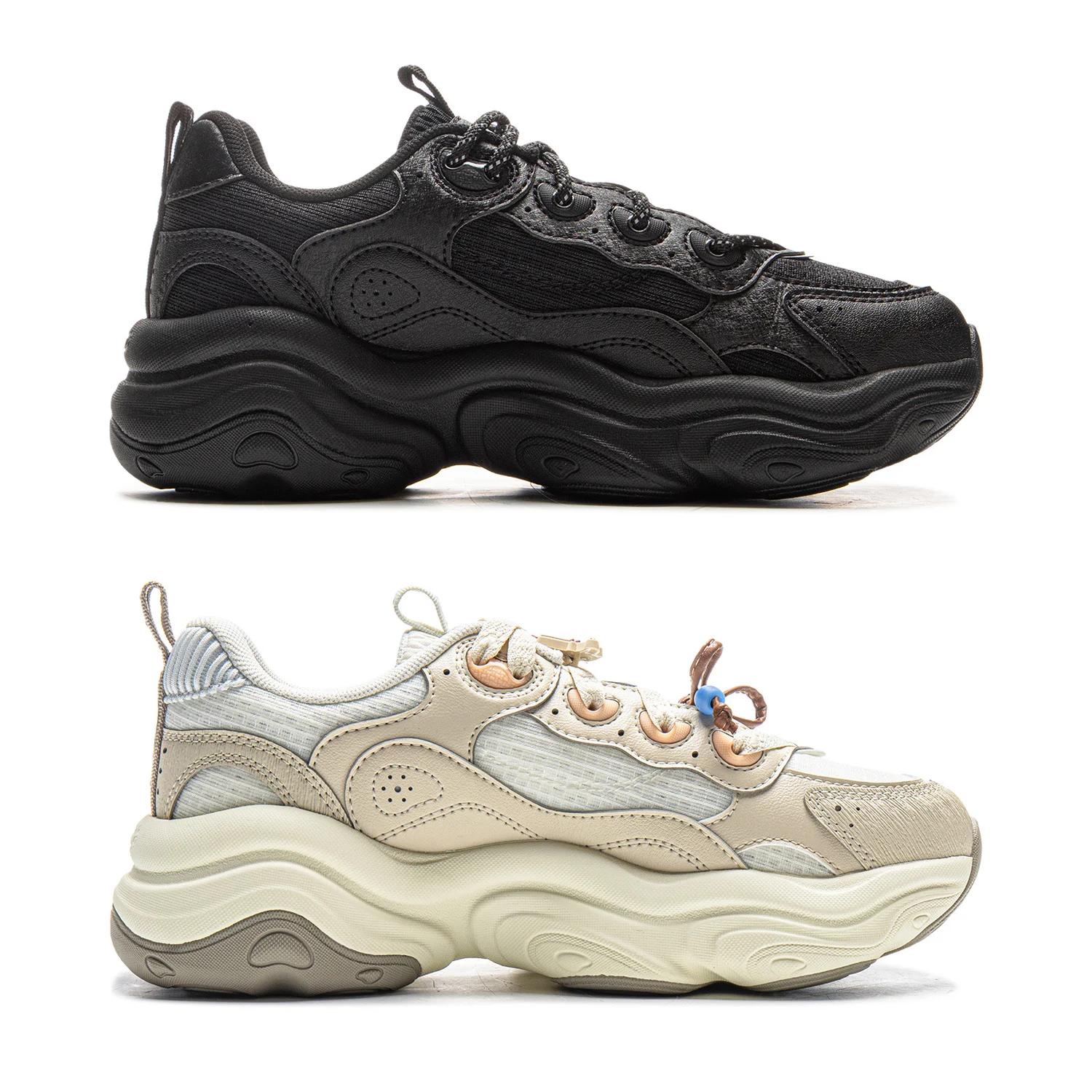 Li-ning femmes MIA style de vie chaussures portable réfléchissant rétro talon épais chaussures de sp