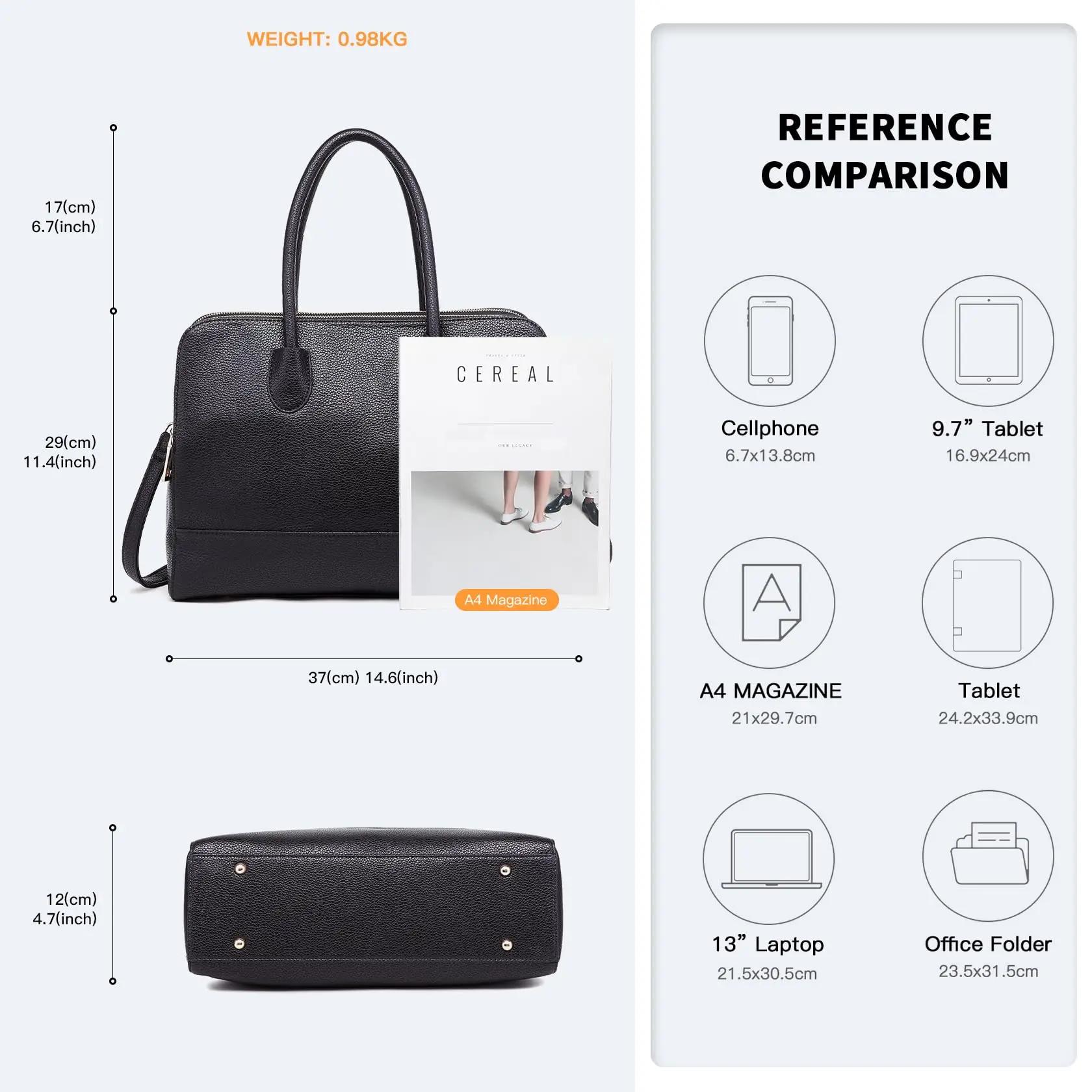 Miss Lulu-Porte-documents de 13 pouces, sac à main pour ordinateur portable, sacoche rétro élégante 