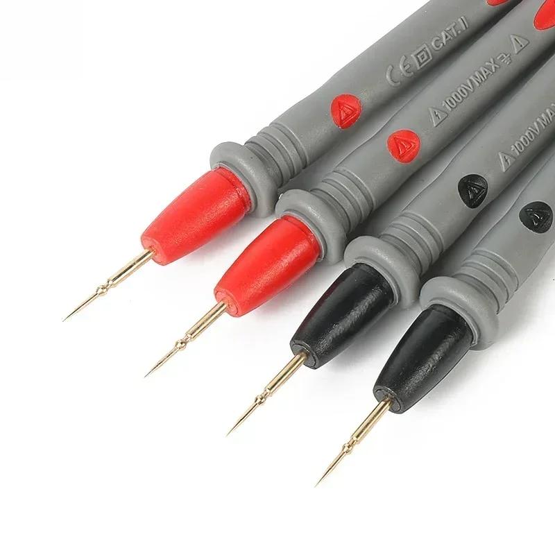 1 paire de fils de Test de sonde universels, pointe d'aiguille numérique, testeur multimètre 20A 100