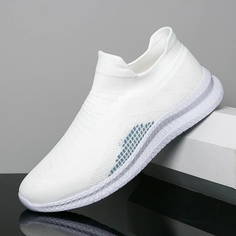 Chaussures de marche respirantes pour hommes, mocassins légers et doux et flexibles, chaussures déco