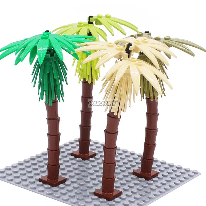 MARUMINE 4 pièces cocotier MOC ville plante blocs de construction briques jardin bonsaï forêt bricol