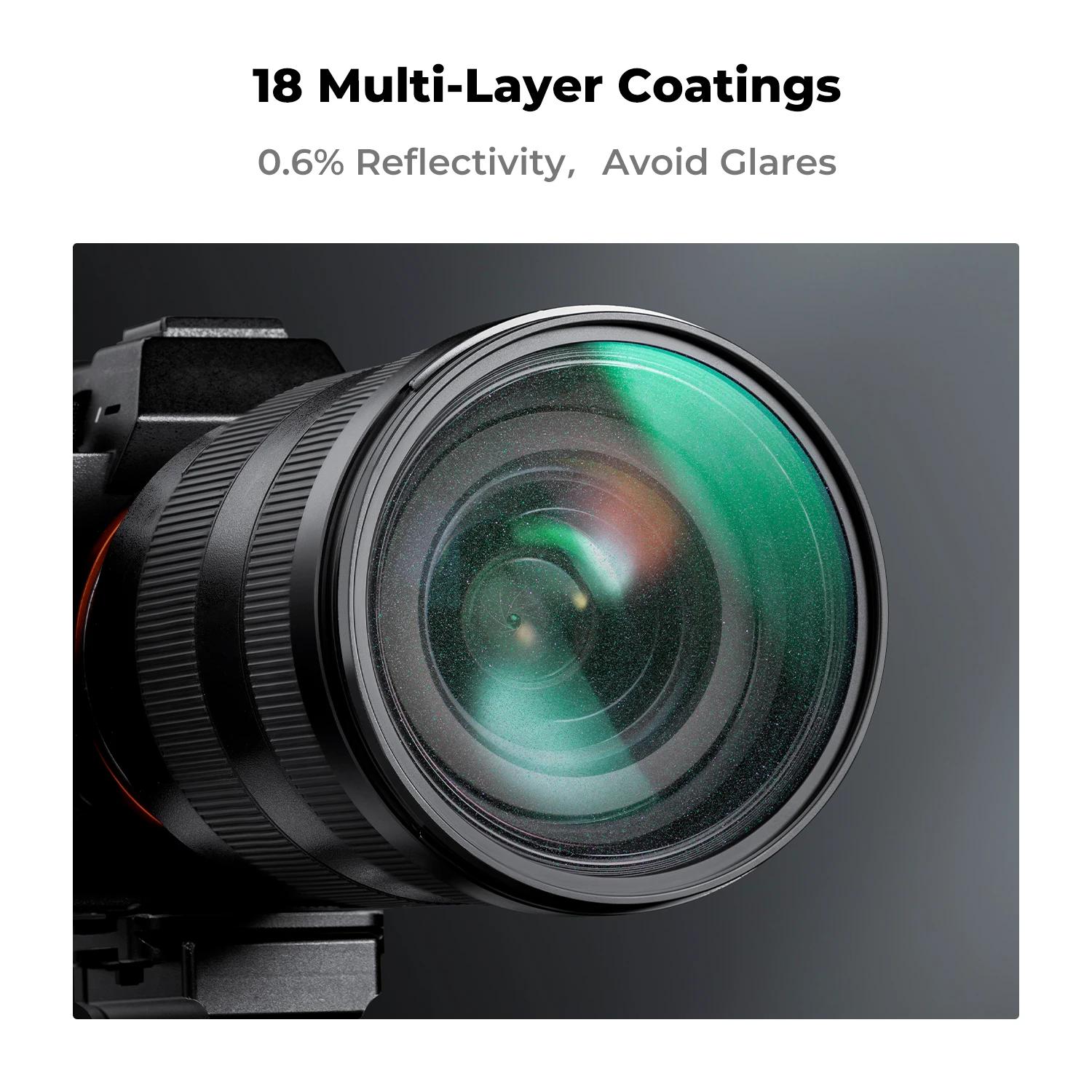 K & F Concept filtre de Diffusion scintillant 67mm 82mm 72mm 77mm filtre d'objectif à effet spécial 