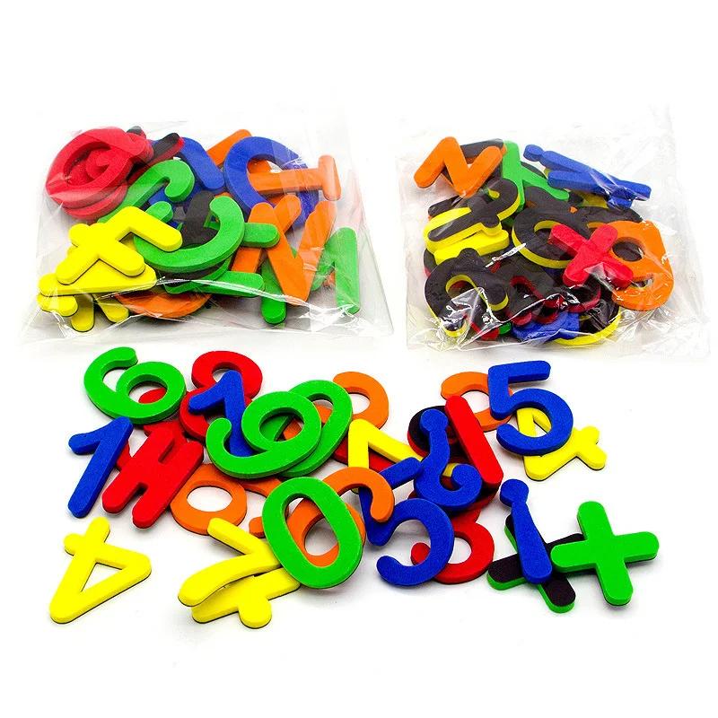Ensemble de lettres magnétiques en mousse EVA, 24 à 76 pièces, pour apprendre l'orthographe et compt