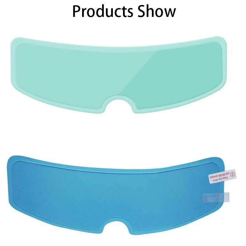 Film autocollant universel pour casque de moto, Transparent, imperméable et Anti-buée, pour la sécur