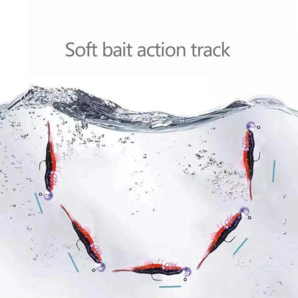 WALK FISH – appât souple en Silicone pour crevettes artificielles, leurre pour mordre la carpe, bar,