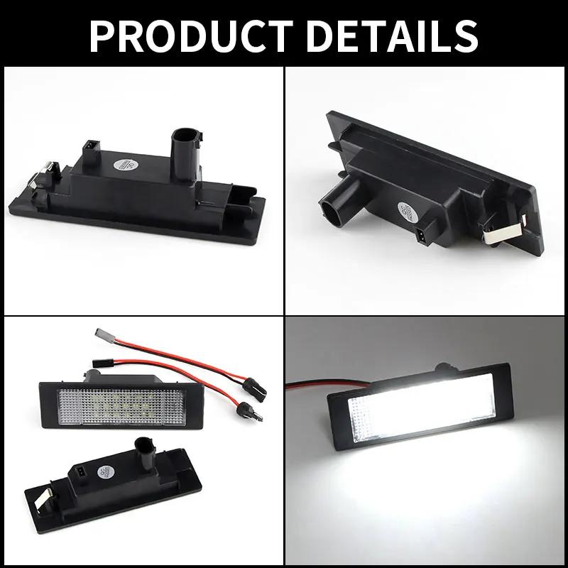 2x feux de plaque d'immatriculation à LED blancs SMD, adaptés pour BMW E81 E87 F20 F21 E63 E64 F06 F