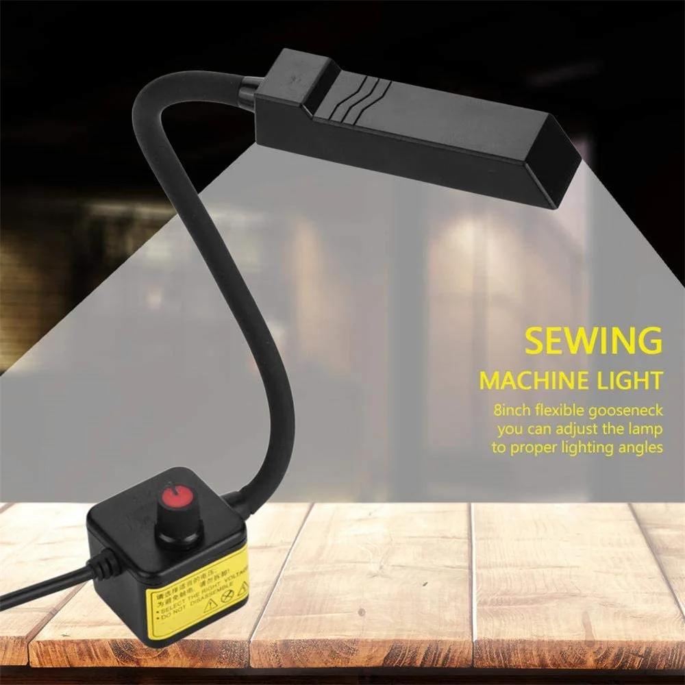 Éclairage de machine à coudre à 30 LED à intensité variable, lampe de travail à bras flexible, éclai