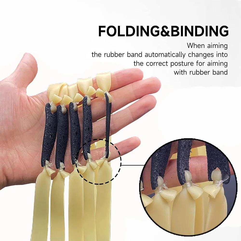20 pièces épaissi 0.6mm fronde bandes de caoutchouc remplacement plat Latex bande pour fronde tir ch