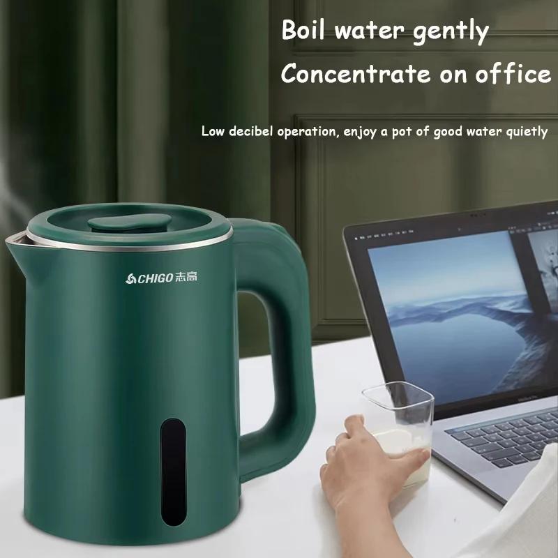 Bouilloire électrique mini 0,8 L, petite capacité, en acier inoxydable 304, théière, bouilloire pour