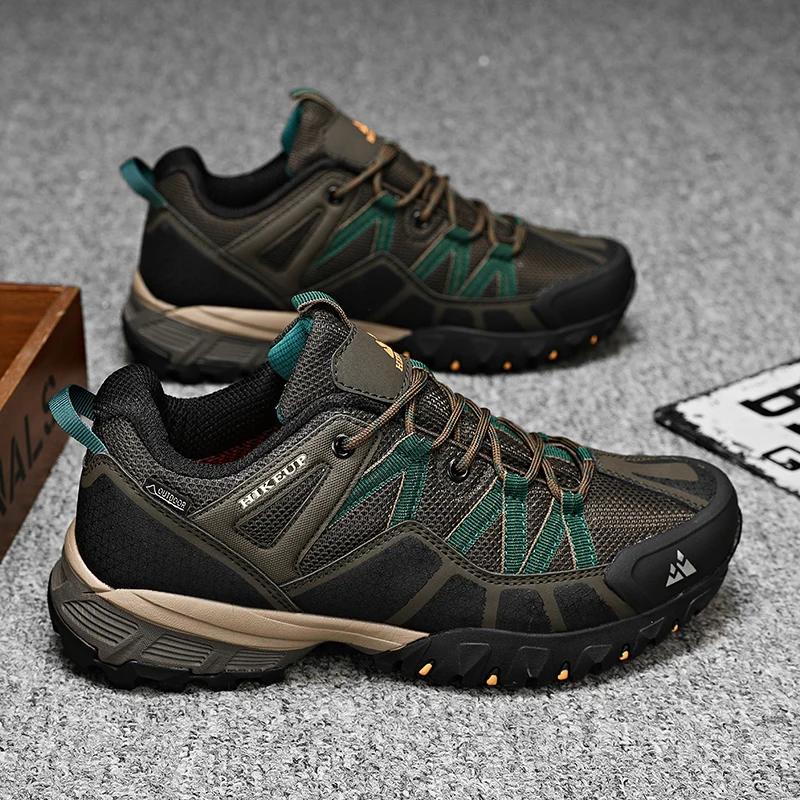 HIKEUP respirant amorti antidérapant baskets hommes chaussures de randonnée course Trekking baskets 