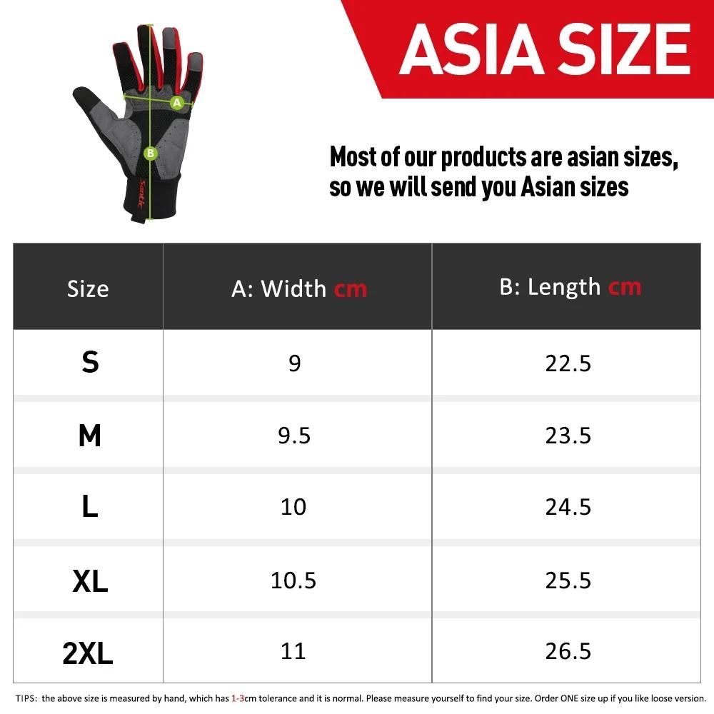 Santic-Gants de cyclisme coupe-vent pour hommes, gants thermiques pour hommes, gants de moto, gants 