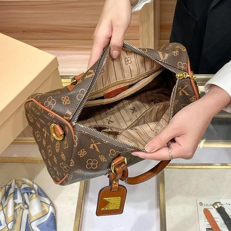 Sac à main de luxe léger pour femmes, sac à bandoulière de luxe de styliste rétro, grande capacité, 