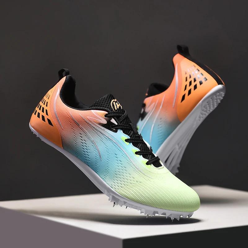 Chaussures d'athlétisme et de terrain, baskets professionnelles pour ongles, Sprinters, antidérapant