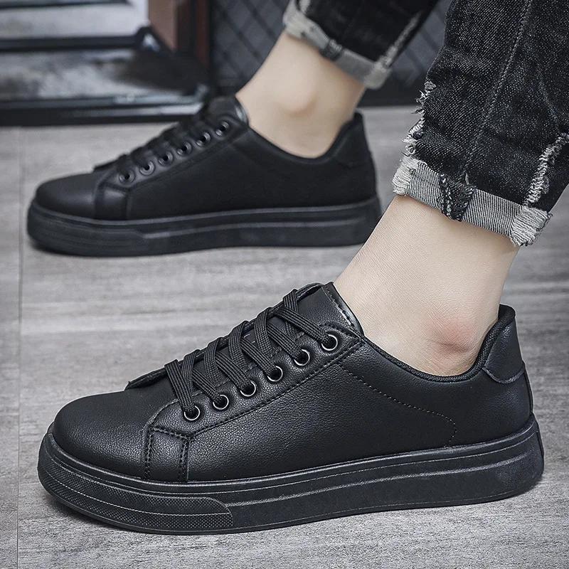 Chaussures décontractées mocassins baskets en cuir britannique chaussures plates chaussures classiqu
