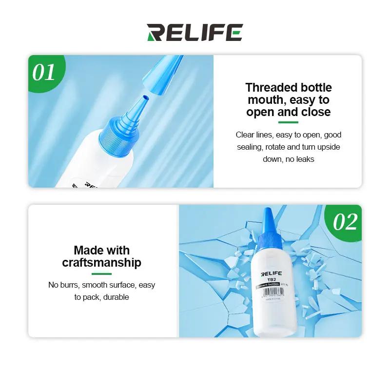 Bouteille en plastique vide TB2 de 50ML, 5 pièces, bouteille à presser pour réparation de téléphone,