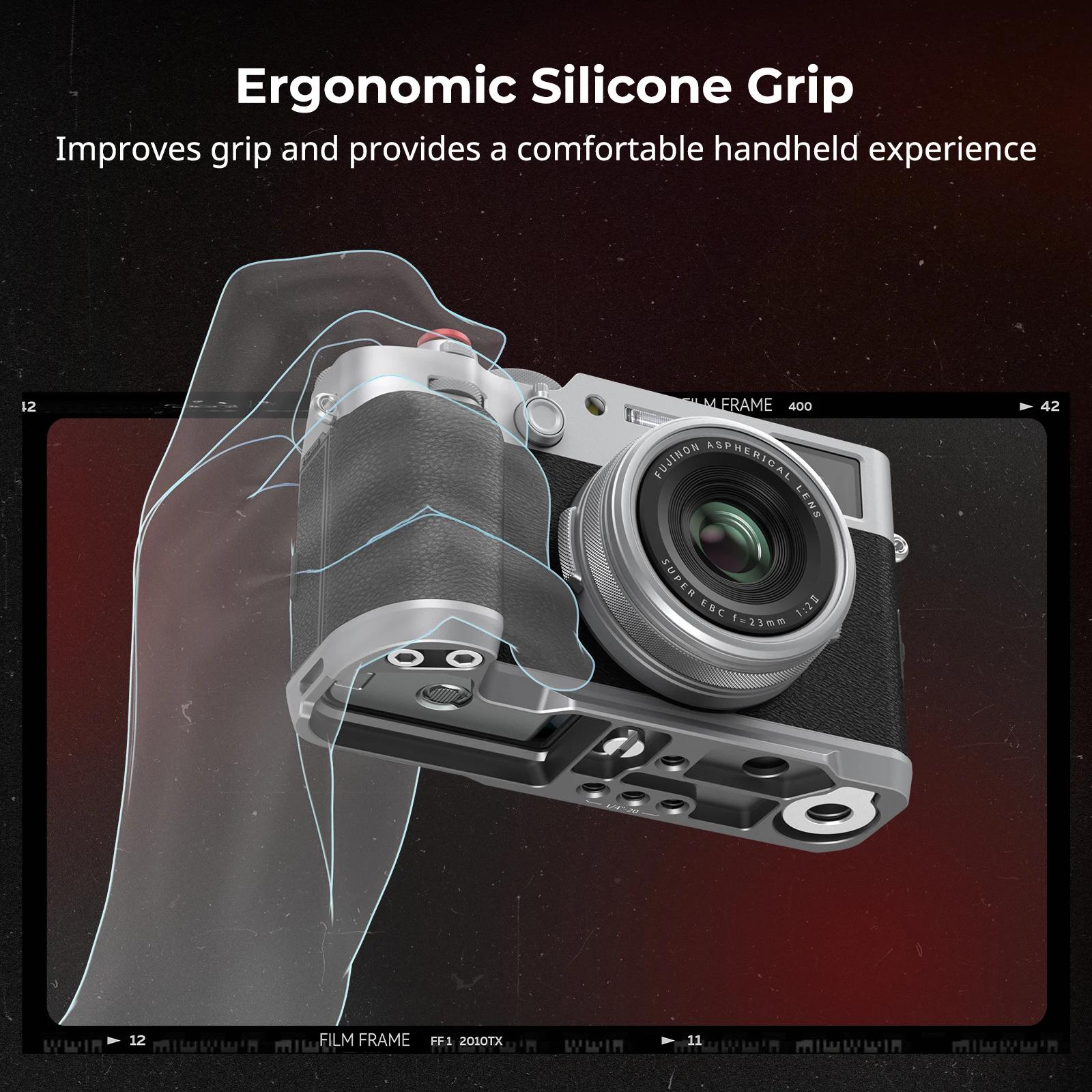 Poignée en forme de L SmallRig pour FUJIFILM X100VI / X100V, avec plaque à dégagement rapide Arca-Sw