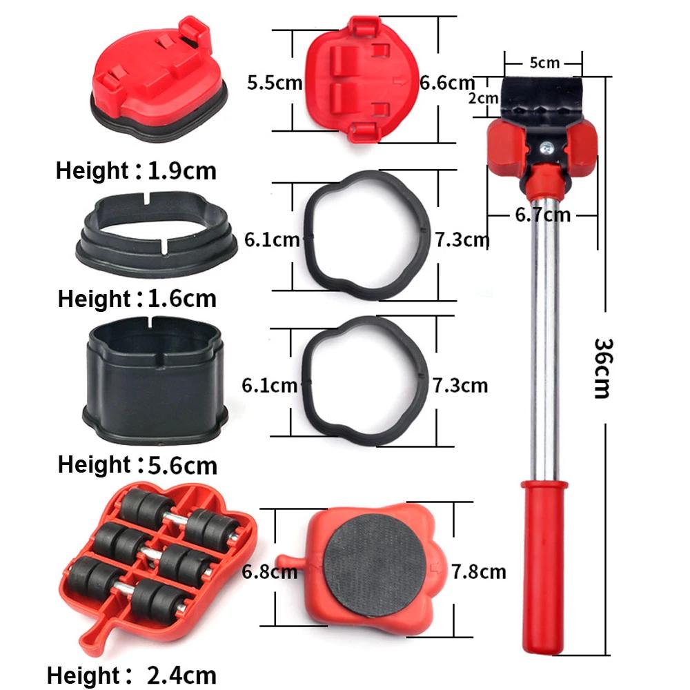 Nouveau ensemble d'outils de déplacement de meubles professionnels, levage de Transport d'objets lou