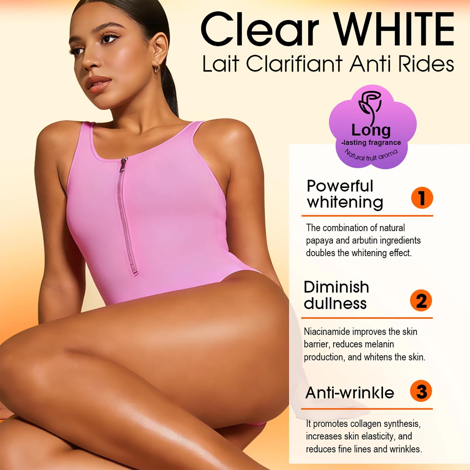 Lotion éclaircissante à l'arbutine LKIAE pour le visage et le corps, réduit les taches, nourrissante