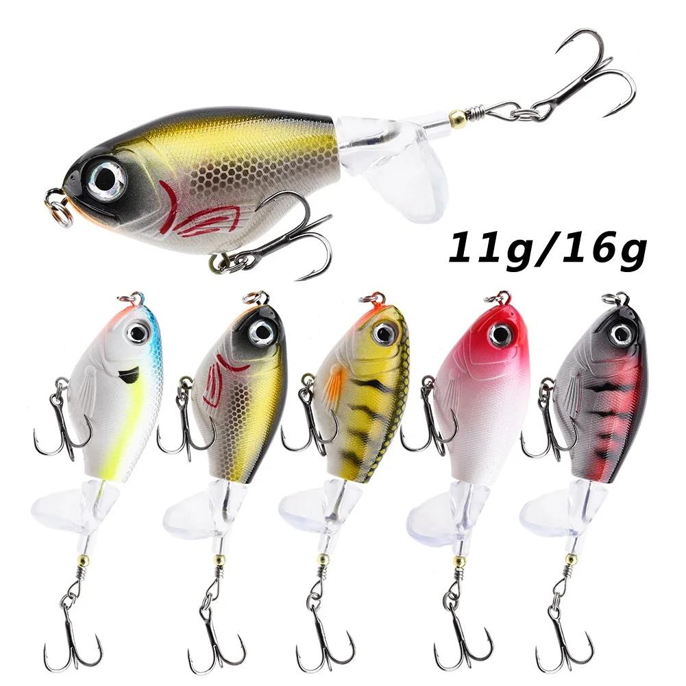 1pc leurre de pêche en surface 11g/16g Whopper Popper Wobbler appât dur artificiel basse Popper queu