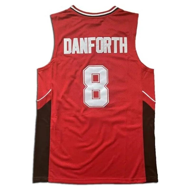 Maillot basket-ball Wildcats Lycée Est #8 Chad Danforth - Chemise séchage rapide hommes rouge