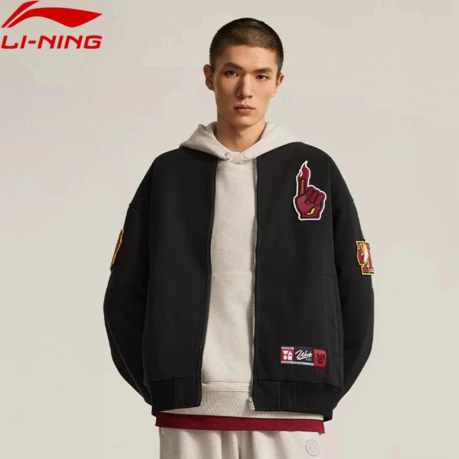 Veste Li-Ning hommes Wade rembourrée coupe ample polyester doublure chaude élégante décontractée