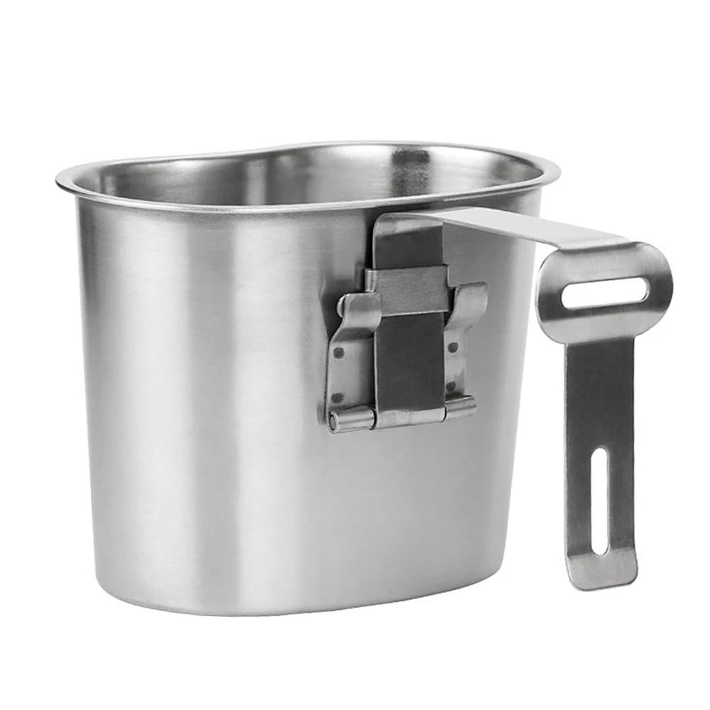 Ensemble de Gobelets de Cantine Militaire en Acier Inoxydable avec Juste, Bouteille de Bouilloire po