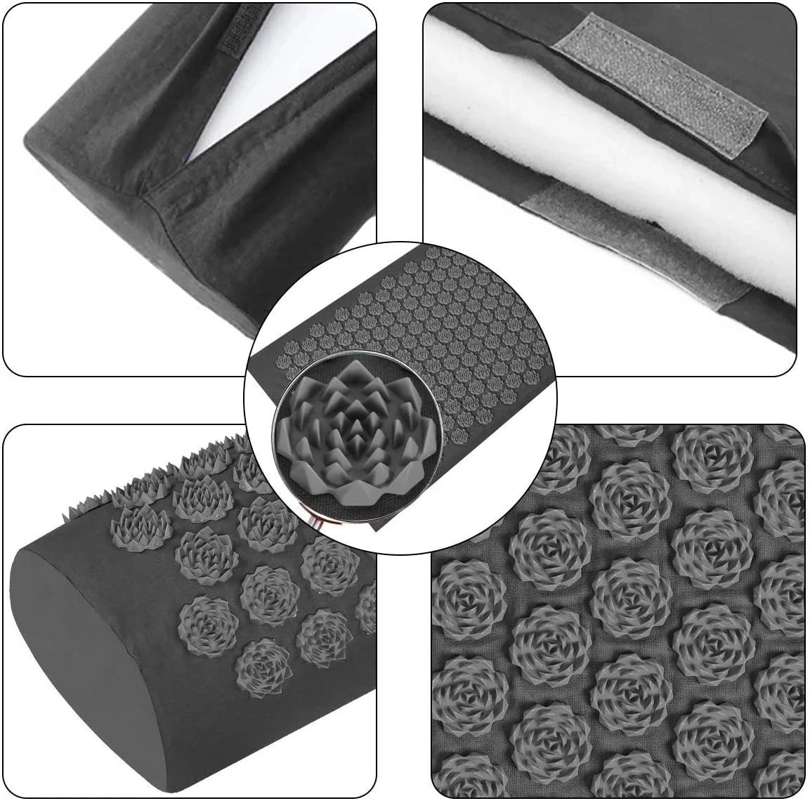 Tapis de Yoga d'acupression, coussin applicateur de Kuznetsov, Massage Sensi, aiguilles corporelles 