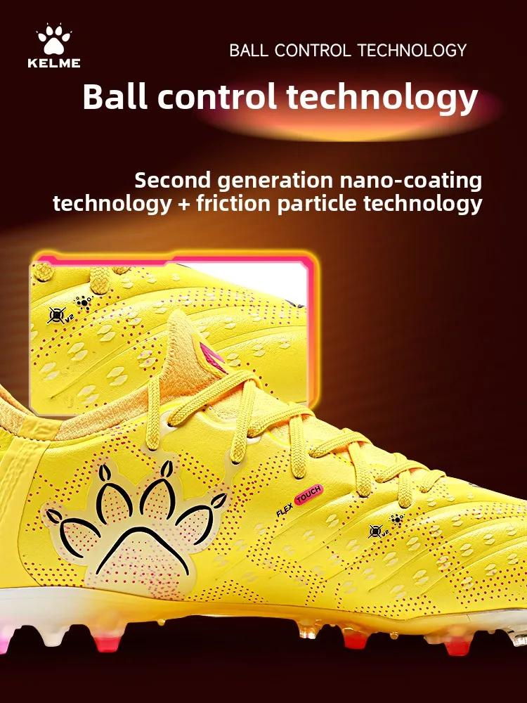 Chaussures de football haut de gamme Kelme à crampons courts antidérapants, bottes de football pour 