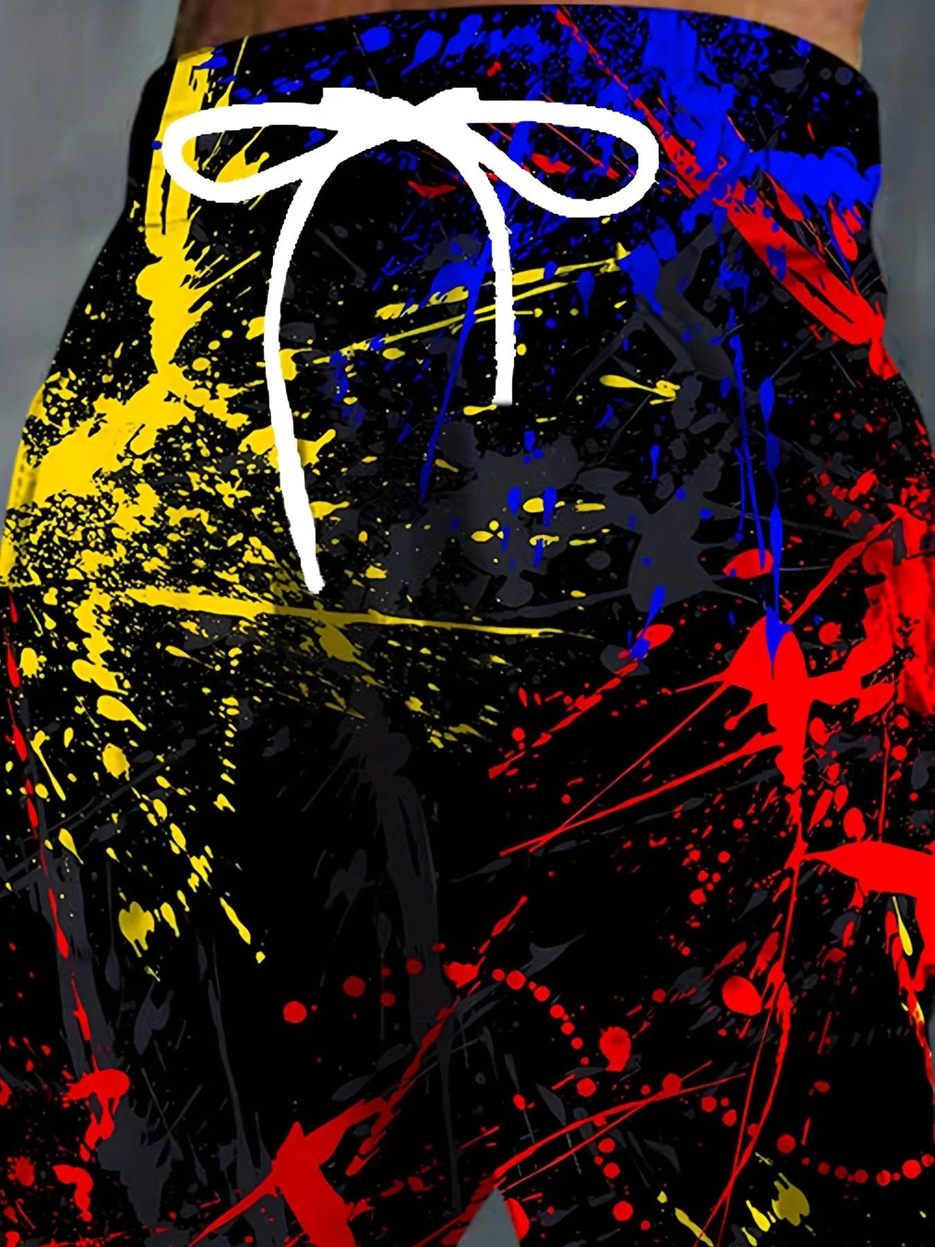 Mode hommes 2025 pantalons de survêtement Graffiti imprimé Joggers pantalon ajusté pantalon de salon
