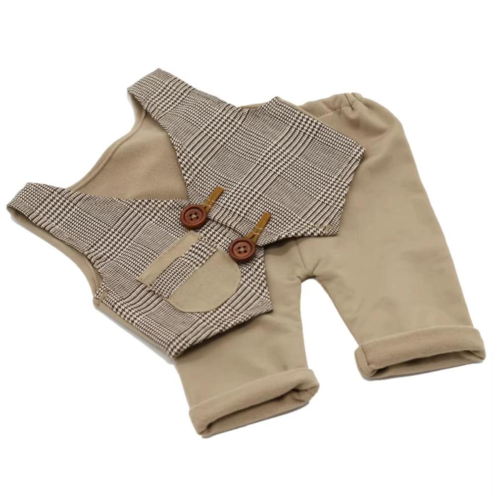 Accessoire de photographie pour nouveau-né, ensemble pantalon pour bébé garçon, Costume de séance Ph